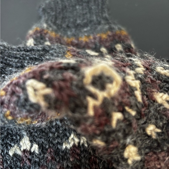 Urban Life Women’s Medium Wool Blend Sweater Multicoloured V-neck Preppy - Picture 8 of 9